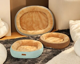 Luxury Dog Bed for Small Dogs - Luxury Cat Bed Soft Pet Bed - Large Cat Cushion - Fashion Dog Nest