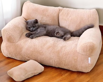 Luxury Dog Bed for Small Dogs - Luxury Cat Bed Soft Pet Bed - Large Cat Cushion - Fashion Dog Nest