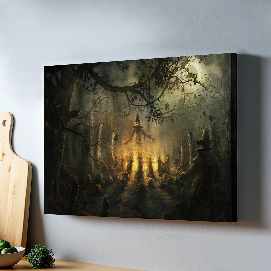 Halloween Party Scary Creepy Wall Decor Painting, Housewarming Gifts ...