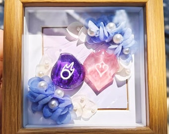 FFXIV Présentoir personnalisable en bois pour collage éternel