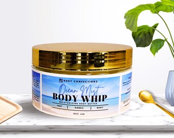 Ocean Mist Body Whip - Whipped Body Butter -Body Butter- Men's Body Butter -Moisturizer- Vegan Skincare -Natural Skincare- Body Confectionz