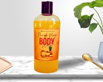 Pineapple Mango Body Wash – Tropical Scented Shower Gel