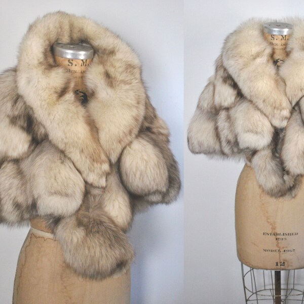 Fox Fur Stole / Capelet / bridal or party