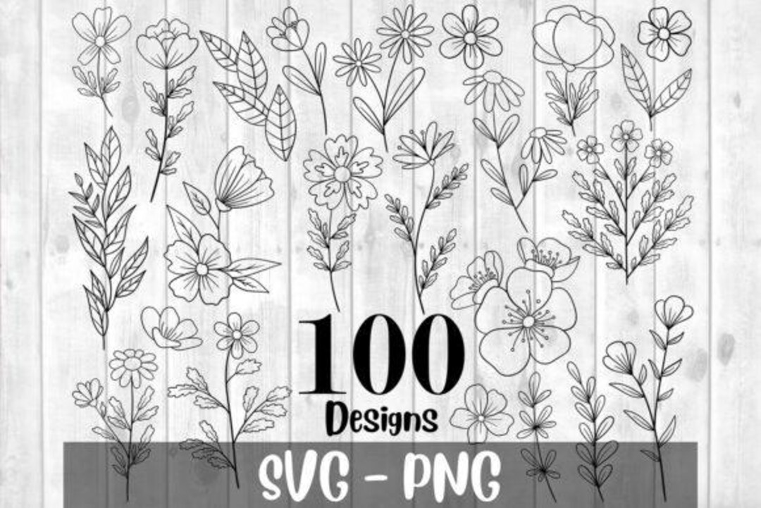 100 Botanical SVG Bundle | Nature-inspired Floral & Leaf Designs ...