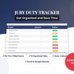 Schlichter Dienstleister | Life-Office Excel-Vorlage | Organizer Planner | Google Sheets