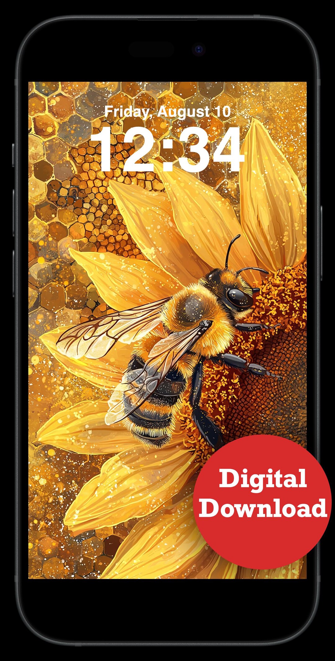 Beekeeping iPhone Wallpapers – Set of 4 Beautiful Honeybee-themed ...