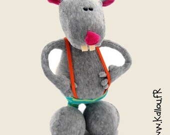 PDF e-Pattern of Ratafia the rat by artist Kallou