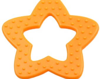 Lot de 10 étoiles de dentition à coudre, coloris orange