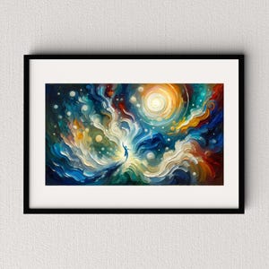 Celestial Journey Digital Download Print Spiritual Home Decor spiritualy Gift Uplifting   wall art spiritual art print Meditation Art Print