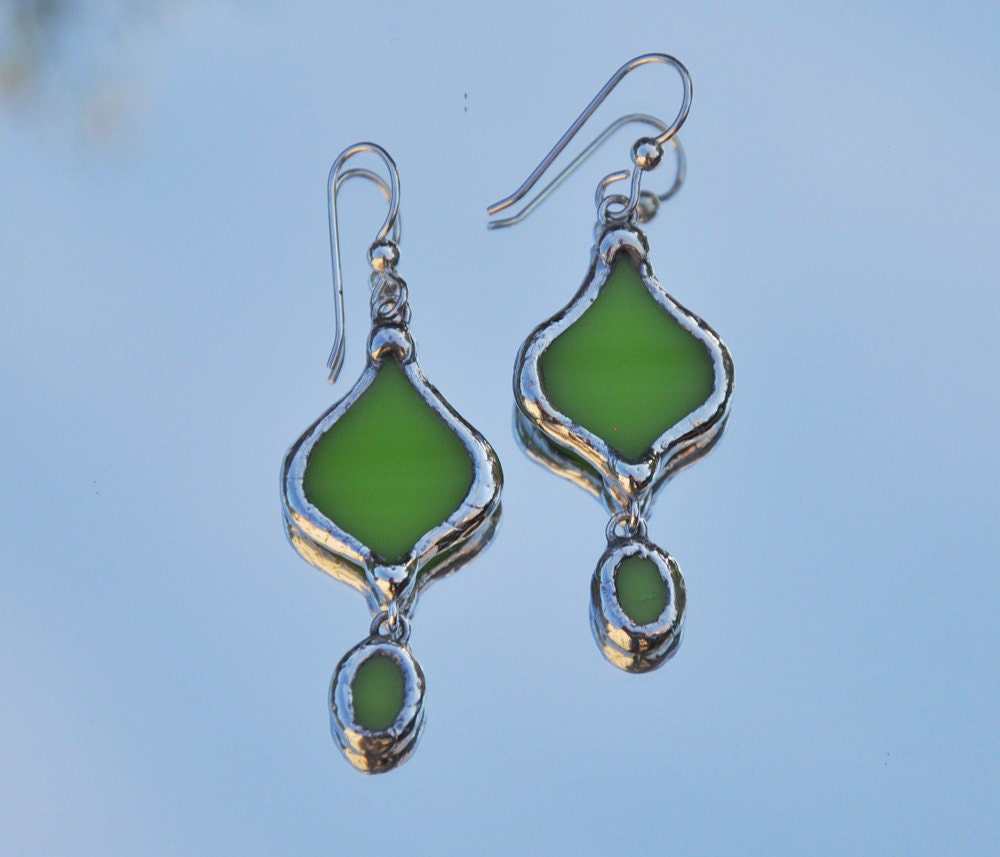 GREEN APPLE SLUG EARRINGS
