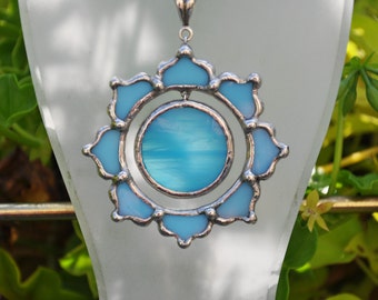 Blue Sun Lotus necklace