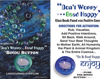 2 "Bead Happy" Bindu Buttons