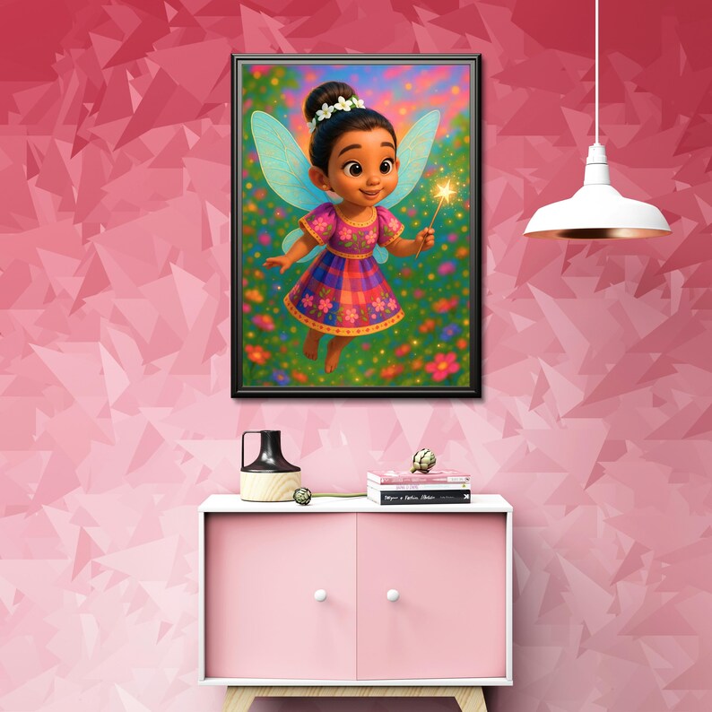 Filipino Fairy Digital Art Print | Patadyong Dress | Pixar Style Pinay ...