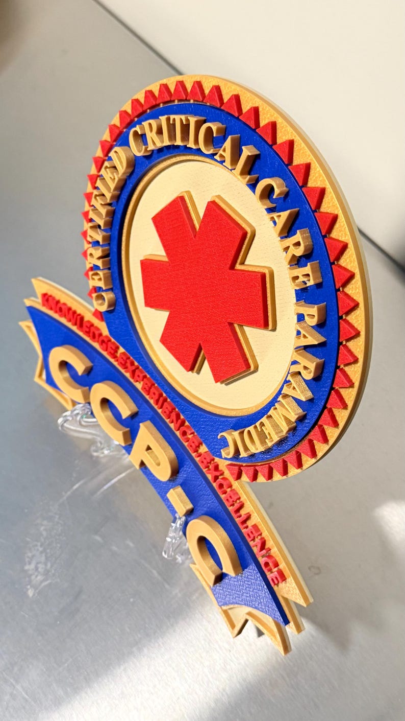 IBSC CCP-C & FP-C 3D Embossed Display Plaques Paramedic Ems Gift - Etsy