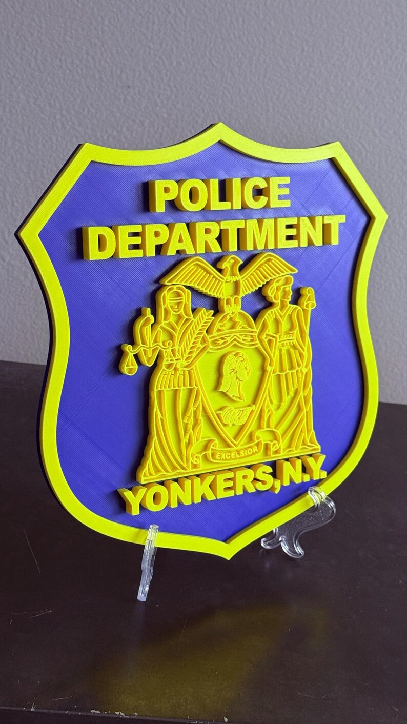 Yonkers NY Police Department 3D Embossed Display Plaque Police Gift New York image 2