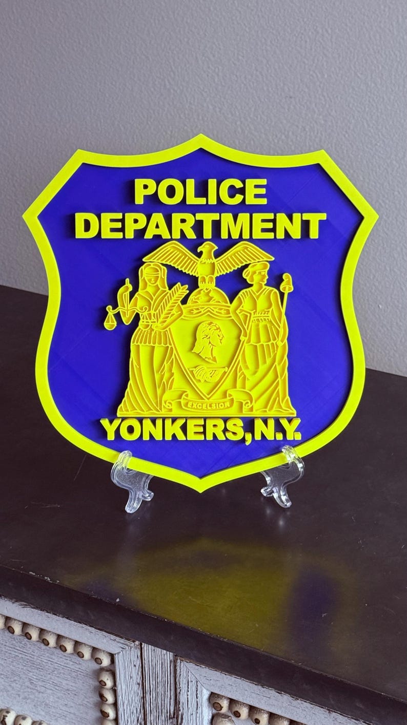 Yonkers NY Police Department 3D Embossed Display Plaque Police Gift New York image 6