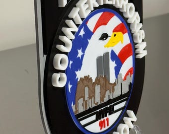 NYPD Plaque - Counterterrorism Division 3D Display | New York City