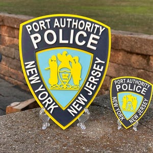 PAPD 3D Embossed Plaque: Port Authority NY NJ First Responder Wall Art