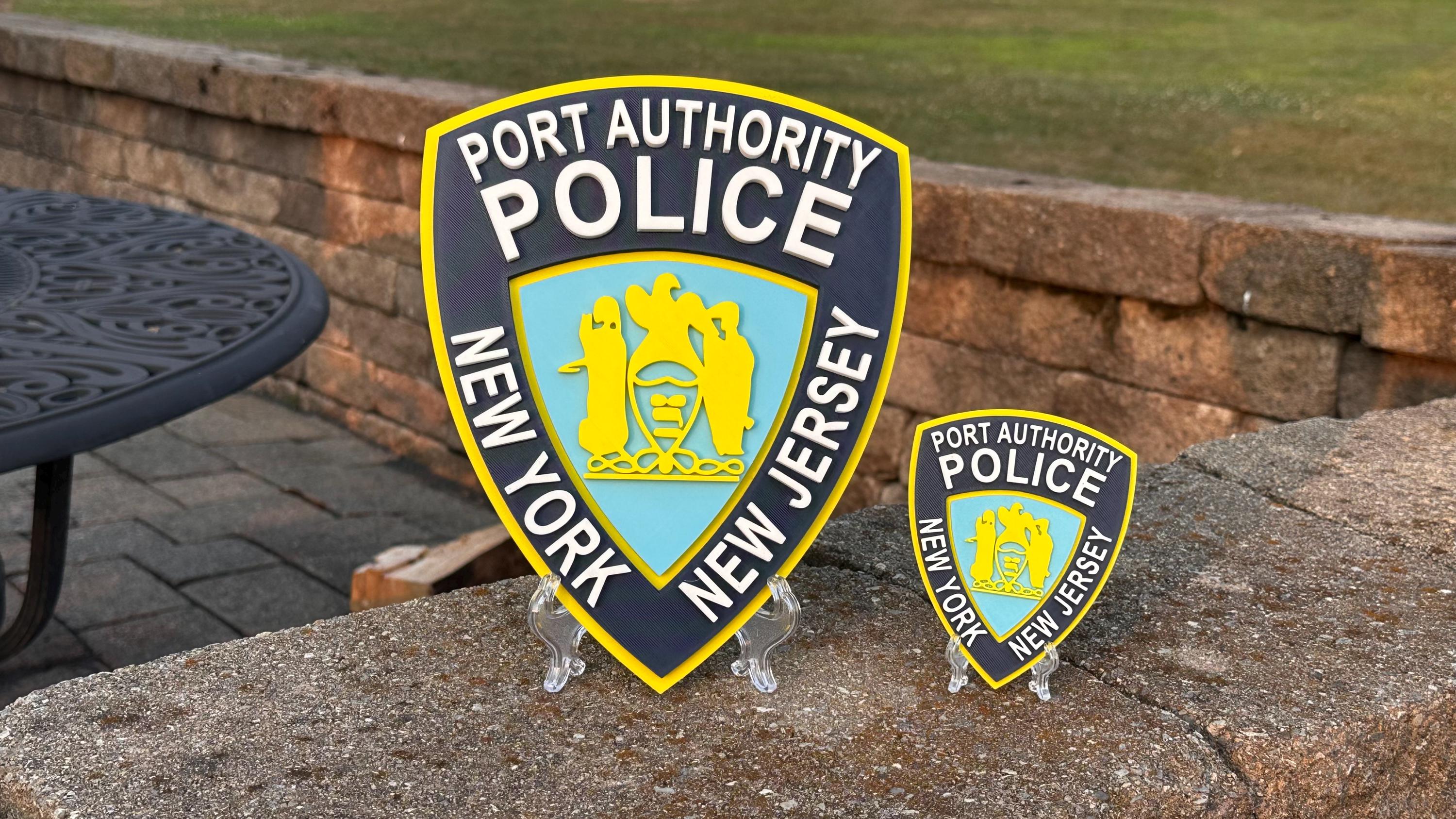 PAPD 3D Embossed Plaque: Port Authority NY NJ First Responder