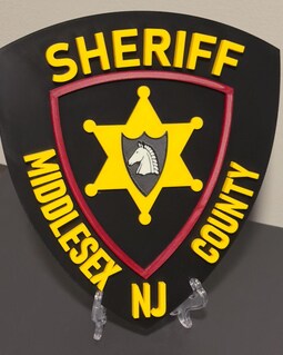 Middlesex County NJ Sheriff 3D Embossed Plaque: First Responder