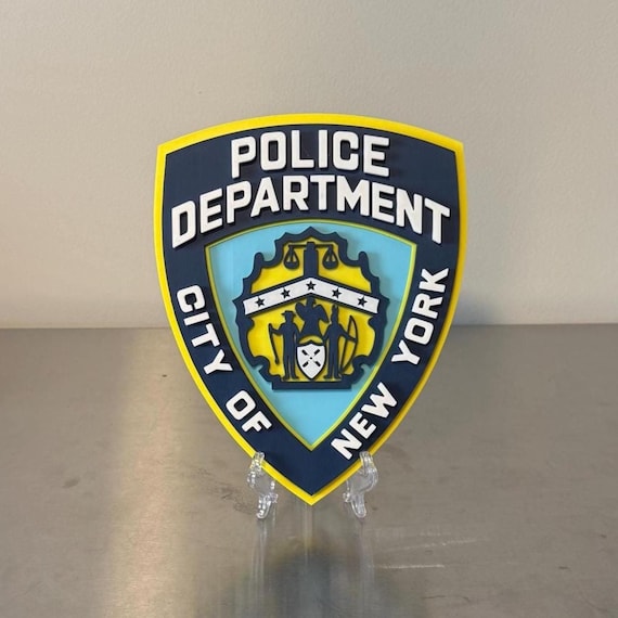 NYPD 3D Embossed Display Plaque: NYC Police Department Wall Art - Etsy