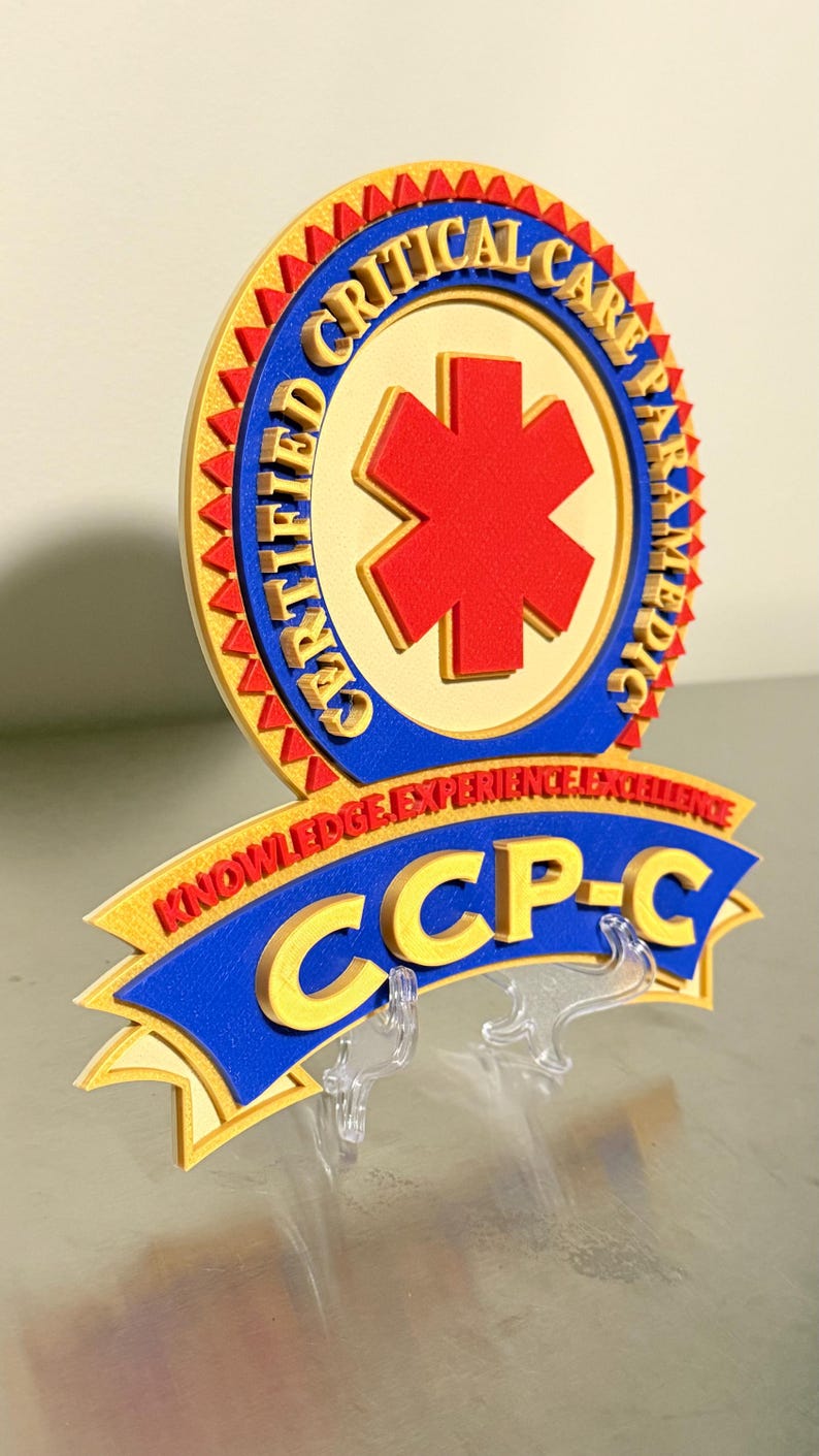 IBSC CCP-C & FP-C 3D Embossed Display Plaques Paramedic Ems Gift - Etsy