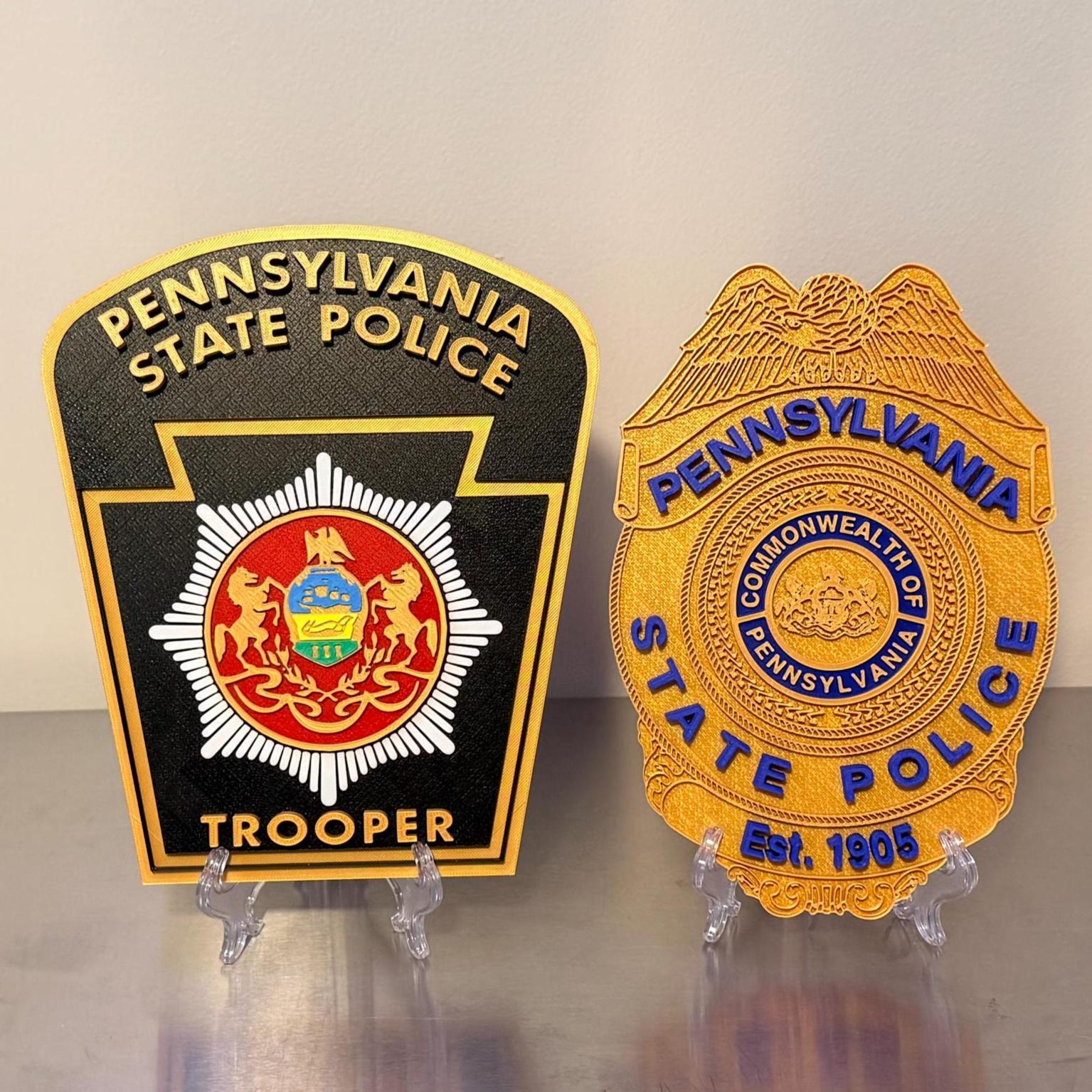 Trooper 3D Display, Embossed Plaque | PLA Plastic | 9X8 Inch