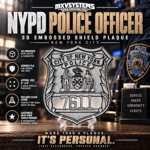 Nypd Badge Replica - Etsy