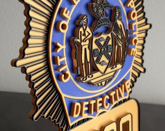 Porta Targhetta Detective New York - Con Targhetta Inclusa - Regolabile - Foto 2