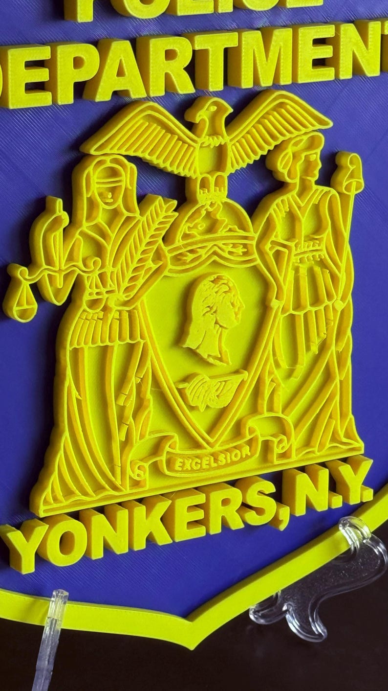 Yonkers NY Police Department 3D Embossed Display Plaque Police Gift New York image 7