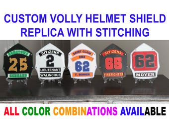 3D Embossed Fire Helmet Shield: First Responder Display Plaque