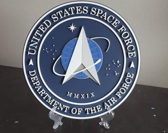 United States Space Force Plaque: Veteran Wall Art Government