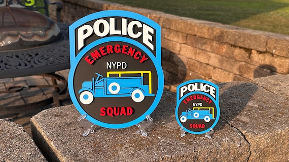 NYPD ESU SOD 3D Plaque First Responder Wall Art Display Plaque