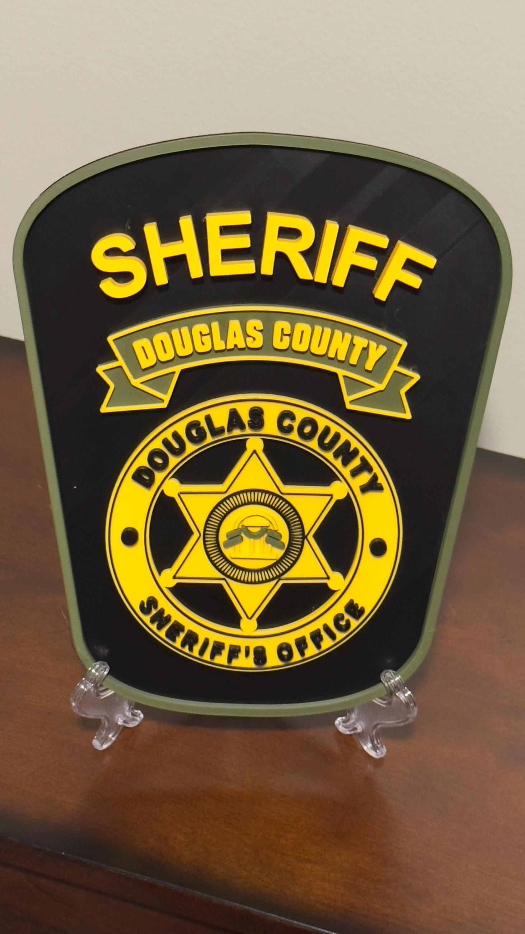Douglas County Sheriff GA 3D Embossed Plaque - First Responder