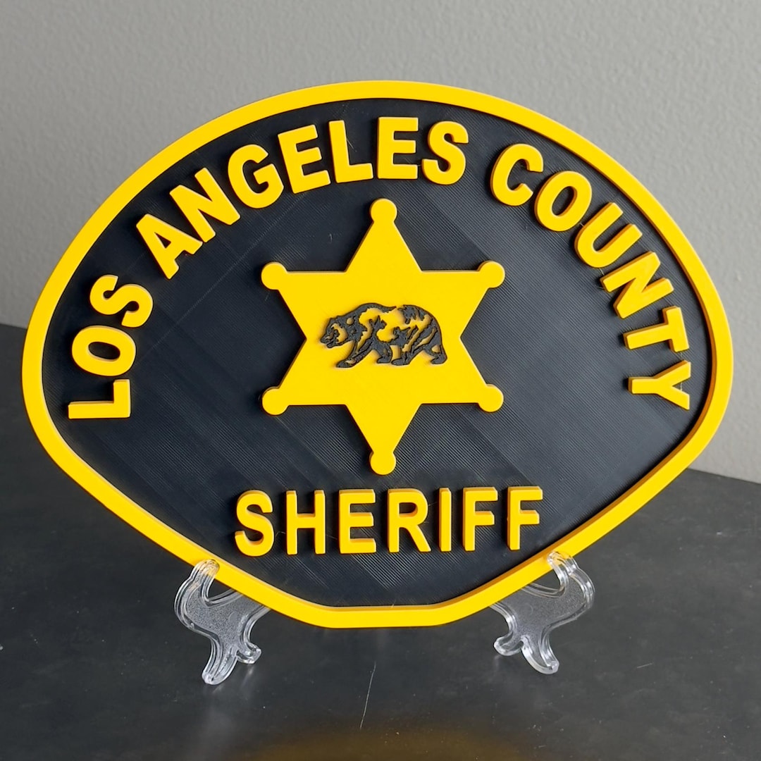 Los Angeles County Sheriff 3D Embossed Plaque: First Responder