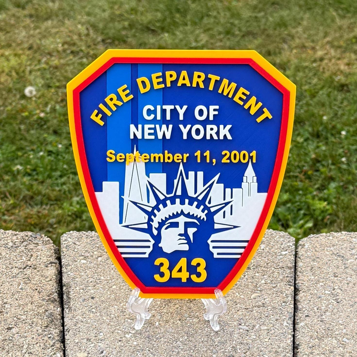 FDNY 9/11 Embossed Plaque: Firefighter Gift, NYC Wall Decor - Etsy