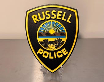 Plaque du service de police : premiers intervenants de l'Ohio en relief 3D - Art mural