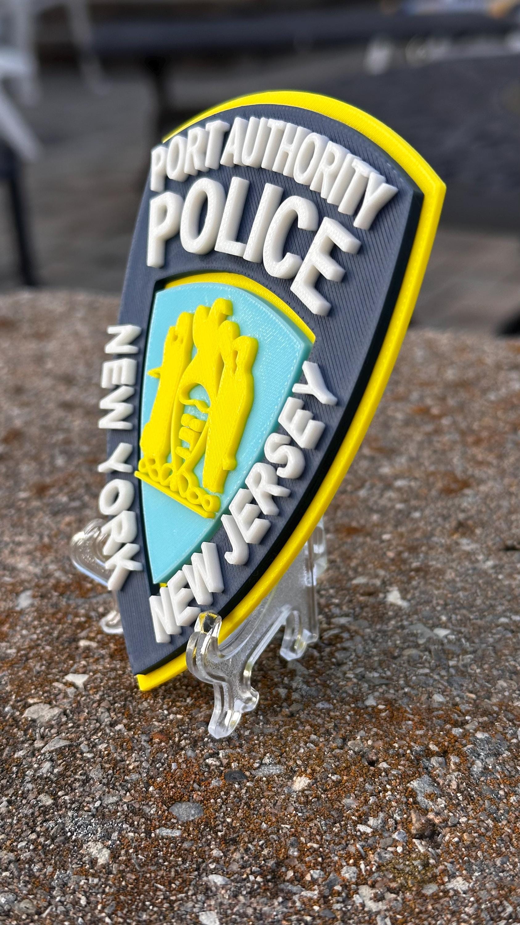 PAPD 3D Embossed Plaque: Port Authority NY NJ First Responder
