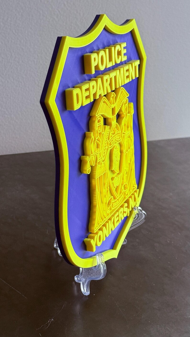 Yonkers NY Police Department 3D Embossed Display Plaque Police Gift New York image 4