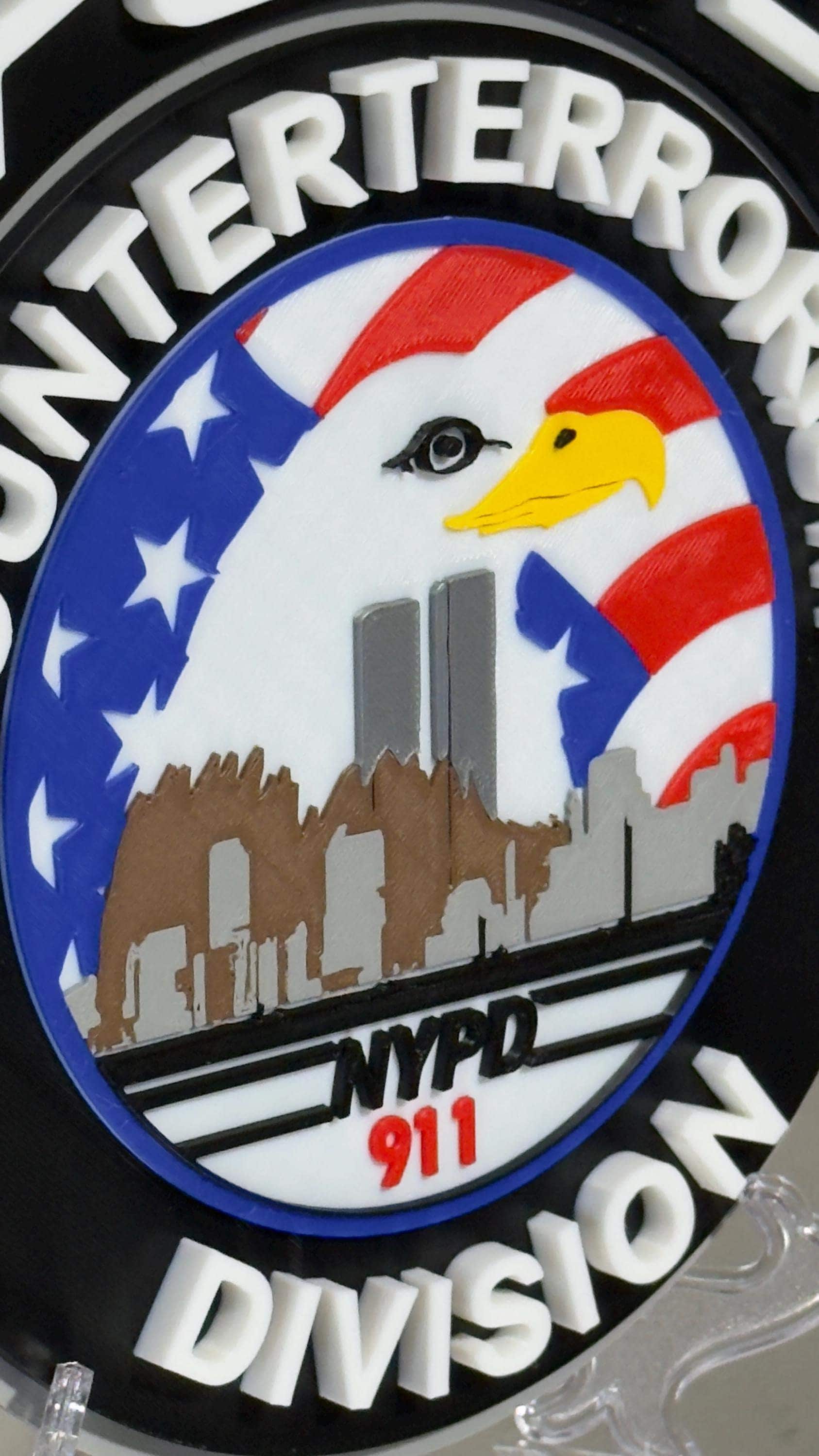 NYPD COUTER TERRORISM　パネルパッチ NYPD Plaque - Counterterrorism Division 3D Display | New York City