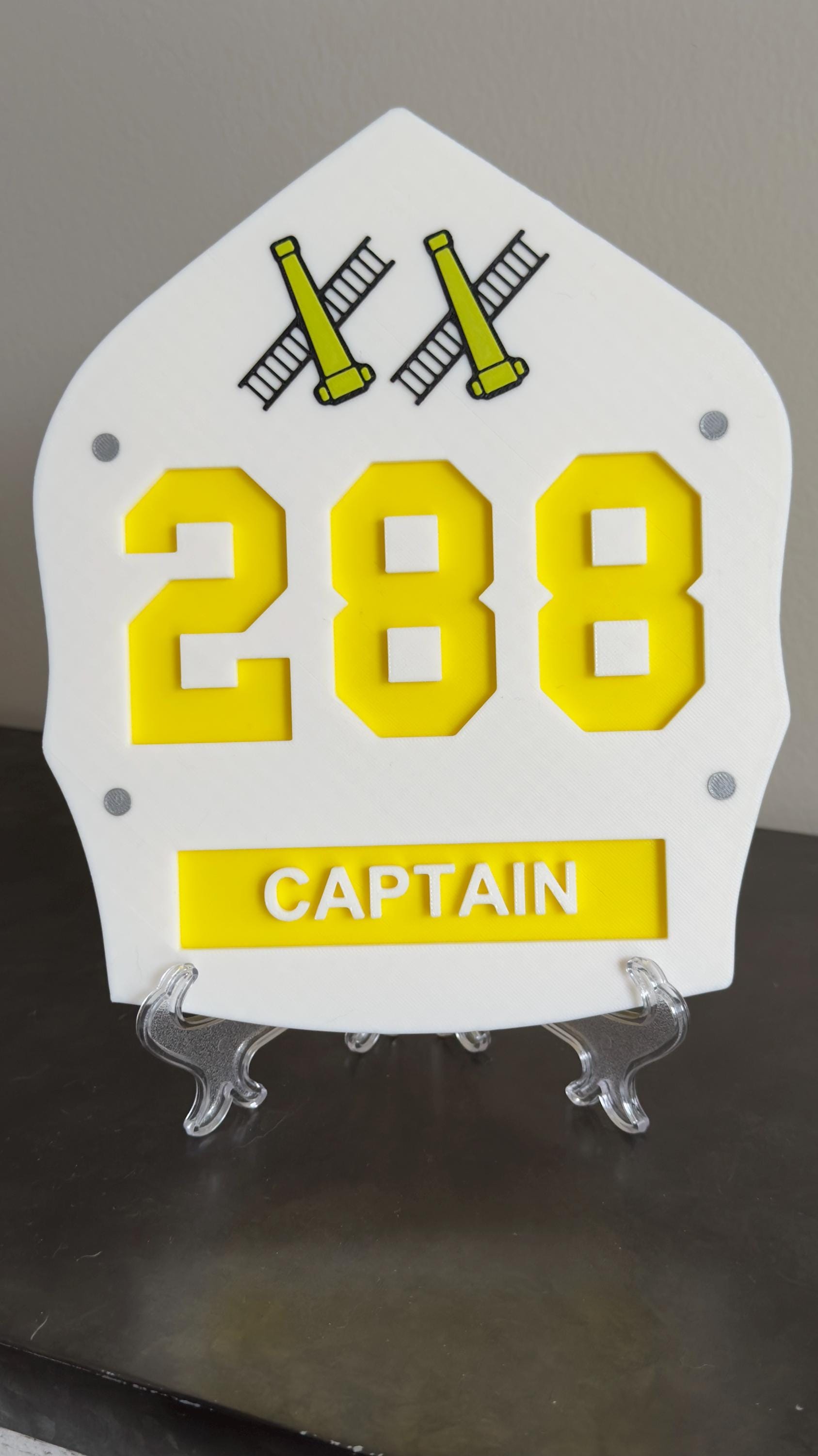 Fdny Squad Helmet, Shield Plaque | 3D Embossed Replica | Nyc