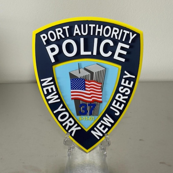 PAPD 9-11 Tribute Plaque: Port Authority Ny Nj 3D Display Plaque