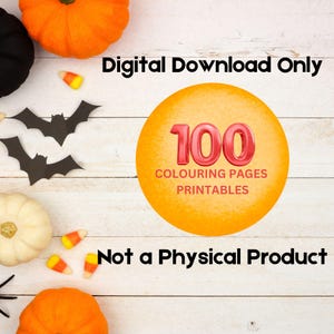 100 Colouring Pages for Kids for Halloween, Cute Halloween Colouring ...