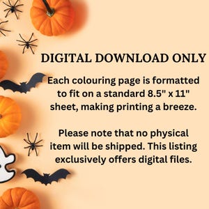 100 Colouring Pages for Kids for Halloween, Cute Halloween Colouring ...