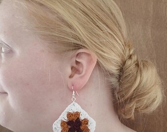 Autumn Granny Square Earrings