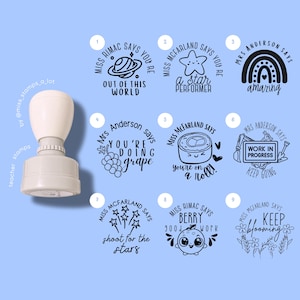 パーソナライズされた教師用スタンプ | 生徒用ご褒美スタンプ | 手作り