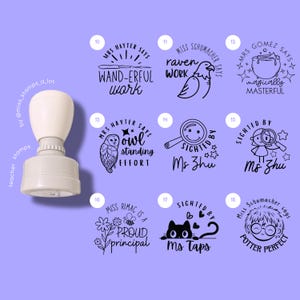 パーソナライズされた教師用スタンプ | 生徒用ご褒美スタンプ | 手作り
