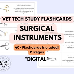 Diergeneeskunde en humane geneeskunde Flashcards chirurgisch instrument, identificatiekaart, dierenarts en verpleegkundige, VTNE, studiehulp, dierenziekenhuis