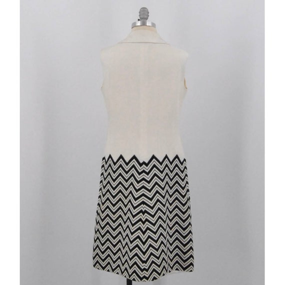 Vintage Chevron Print Dress - image 3