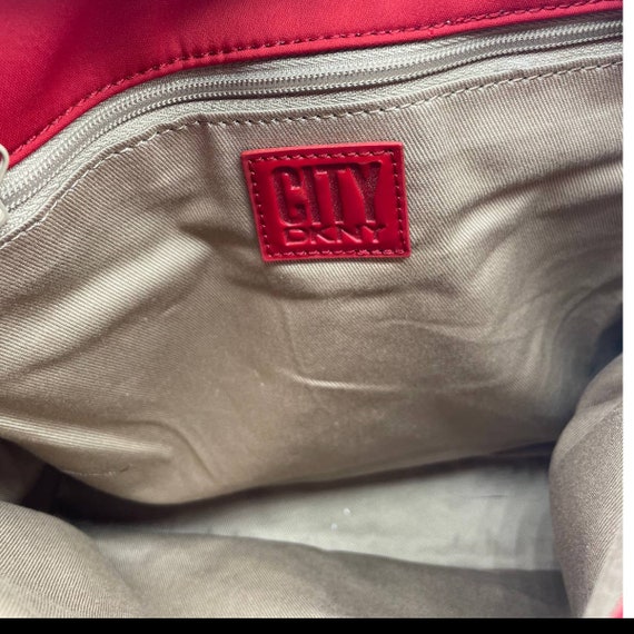 Vintage City DKNY Red Handbag - image 6